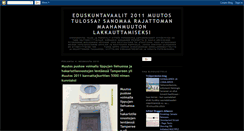 Desktop Screenshot of eduskuntavaalit-2011.blogspot.com