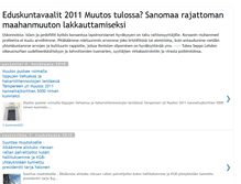 Tablet Screenshot of eduskuntavaalit-2011.blogspot.com