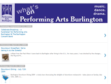 Tablet Screenshot of performingartsburlington.blogspot.com