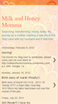 Mobile Screenshot of milkandhoneymomma.blogspot.com