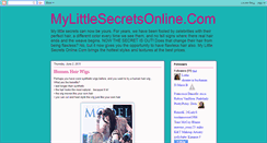 Desktop Screenshot of mylittlesecretsonline.blogspot.com