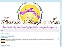 Tablet Screenshot of franticstamper.blogspot.com