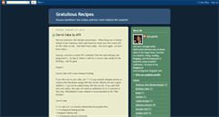 Desktop Screenshot of gratuitousrecipes.blogspot.com