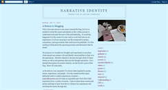 Desktop Screenshot of narrative-identity.blogspot.com