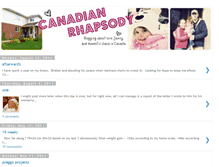 Tablet Screenshot of canadianrhapsody.blogspot.com