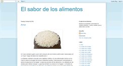 Desktop Screenshot of elsabordelosalimentos.blogspot.com