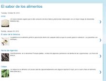 Tablet Screenshot of elsabordelosalimentos.blogspot.com