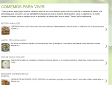Tablet Screenshot of comemosparavivir.blogspot.com