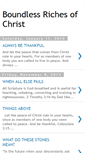 Mobile Screenshot of boundlessrichesofchrist.blogspot.com
