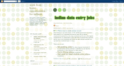 Desktop Screenshot of indiandataentryjobs.blogspot.com