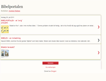 Tablet Screenshot of bibelportalen.blogspot.com