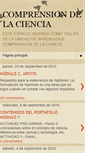 Mobile Screenshot of comprensiondelaciencia2010.blogspot.com