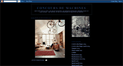 Desktop Screenshot of concoursdemachines.blogspot.com