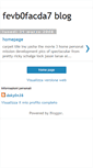 Mobile Screenshot of fevb0facda7.blogspot.com