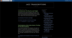 Desktop Screenshot of jazztranscription.blogspot.com