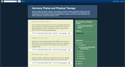 Desktop Screenshot of healthinharmonypilates.blogspot.com