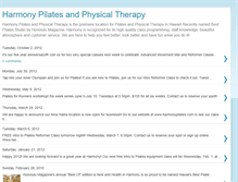 Tablet Screenshot of healthinharmonypilates.blogspot.com
