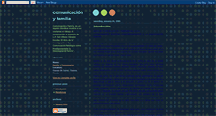 Desktop Screenshot of comunicacionyfamilia.blogspot.com