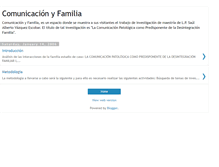 Tablet Screenshot of comunicacionyfamilia.blogspot.com