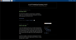 Desktop Screenshot of cutthroatanalyst.blogspot.com