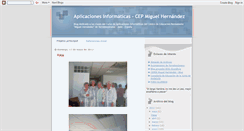 Desktop Screenshot of aplicacionesmh.blogspot.com