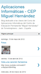 Mobile Screenshot of aplicacionesmh.blogspot.com