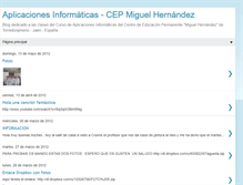 Tablet Screenshot of aplicacionesmh.blogspot.com