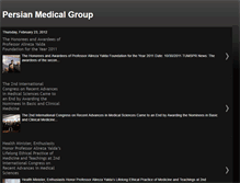 Tablet Screenshot of persianmedicalgroup.blogspot.com