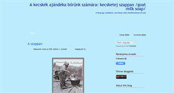 Desktop Screenshot of kecsketejszappanok.blogspot.com