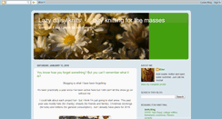 Desktop Screenshot of lazydaisyknits.blogspot.com