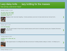 Tablet Screenshot of lazydaisyknits.blogspot.com