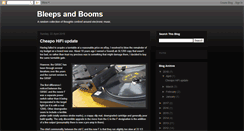 Desktop Screenshot of bleepsandbooms.blogspot.com