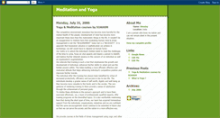 Desktop Screenshot of meditation-and-yoga.blogspot.com