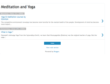 Tablet Screenshot of meditation-and-yoga.blogspot.com