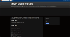 Desktop Screenshot of noypimusicvideos.blogspot.com