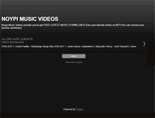 Tablet Screenshot of noypimusicvideos.blogspot.com