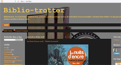 Desktop Screenshot of biblio-trotter.blogspot.com