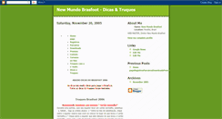 Desktop Screenshot of newmundobrasfootdicas.blogspot.com