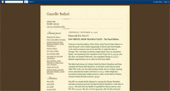 Desktop Screenshot of gazellesafari.blogspot.com