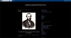 Desktop Screenshot of cronicamentepoetico.blogspot.com