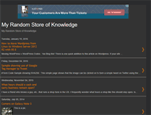 Tablet Screenshot of my-random-store.blogspot.com