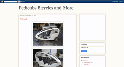 Desktop Screenshot of pedicabsbicyclesandmore.blogspot.com