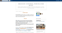 Desktop Screenshot of erosioncontrol.blogspot.com