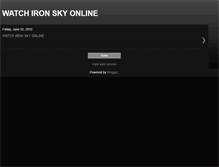 Tablet Screenshot of iron-sky-full-movie.blogspot.com