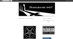 Desktop Screenshot of antichrist667.blogspot.com