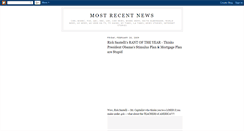 Desktop Screenshot of mostrecentnews.blogspot.com