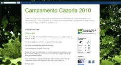 Desktop Screenshot of campamentocazorla2010.blogspot.com