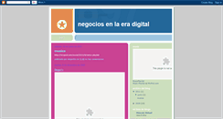 Desktop Screenshot of negociosenlaeradigital.blogspot.com