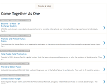 Tablet Screenshot of cometogetherasone.blogspot.com
