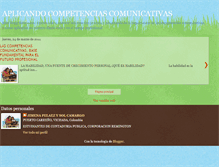 Tablet Screenshot of aplicandocompetenciascomunicativas.blogspot.com